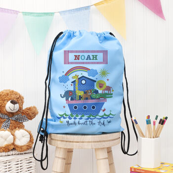 Personalised Children's Noah's Ark Waterproof Swim Bag, 2 of 8