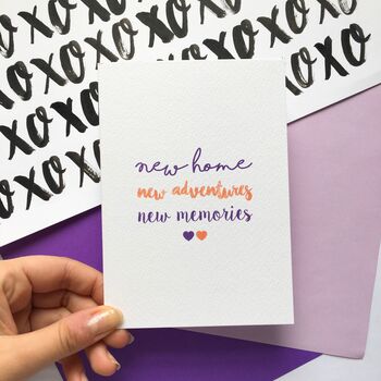 New Home Card 'New Home New Memories New Adventures', 4 of 4