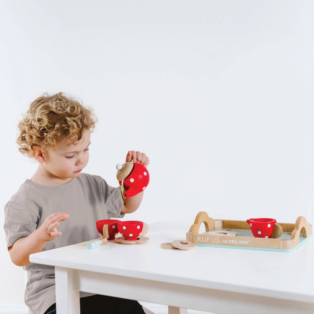 tea set toy wooden