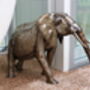 Elephant Two Foot Metal Sculpture, thumbnail 3 of 7