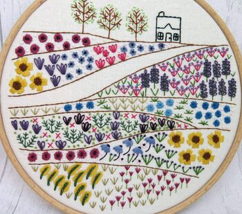 Flower Meadow Cottage Embroidery Pdf Digital Product, 4 of 5
