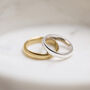 Handmade Smooth Domed Silver Or Gold Laura Ring, thumbnail 1 of 10