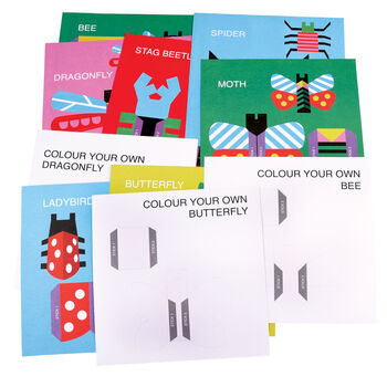 Pack Of Seven 'Make Your Own Origami Bugs Craft Kits', 4 of 4