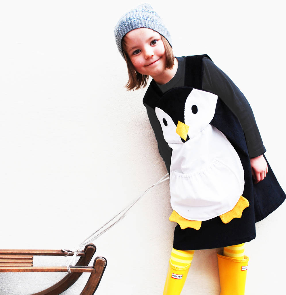 Baby Penguin Pinafore Dress Outfit, 1 of 5
