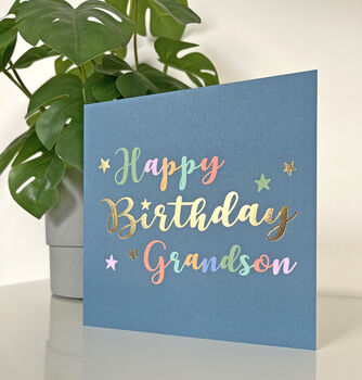 Superstar Grandson Birthday Card, 2 of 2