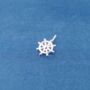 Sailor Stud Earrings 925 Sterling Silver, thumbnail 4 of 8