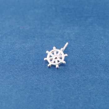 Sailor Stud Earrings 925 Sterling Silver, 4 of 8