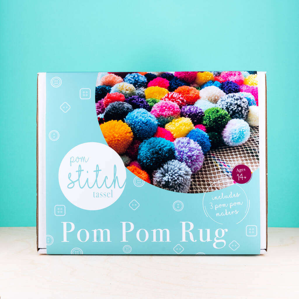 Pom Pom Rug Kit Without Wool, 1 of 5
