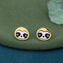 Sterling Silver Sloth Stud Earrings, thumbnail 4 of 12