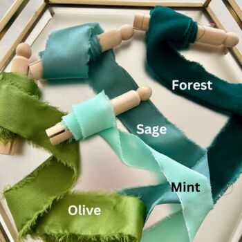 Hand Torn Silk Ribbon, Ideal For Weddings, 4 of 5