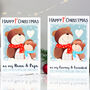 Bear 1st Christmas Card As Mummy Daddy, thumbnail 5 of 9