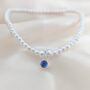 Sterling Silver September Birthstone Bracelet, thumbnail 3 of 10
