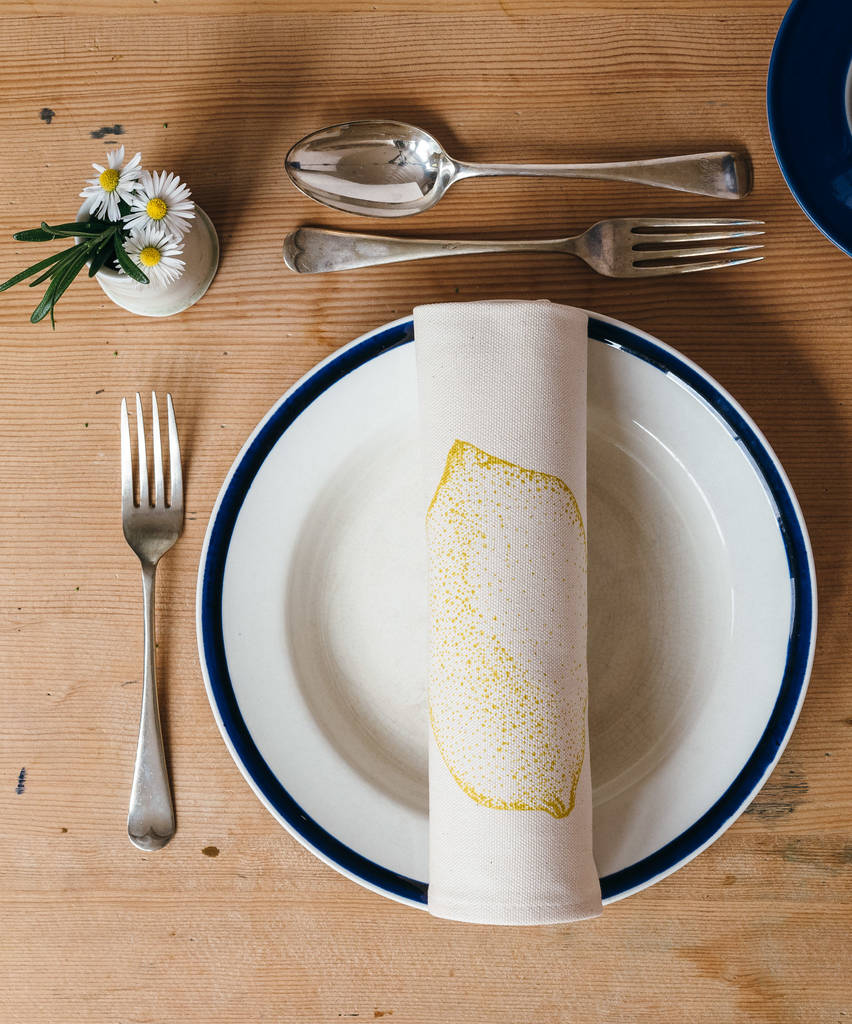 personalised napkin gift set by lottie day