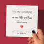 Personalised 40th Ruby Wedding Anniversary Card, thumbnail 1 of 6