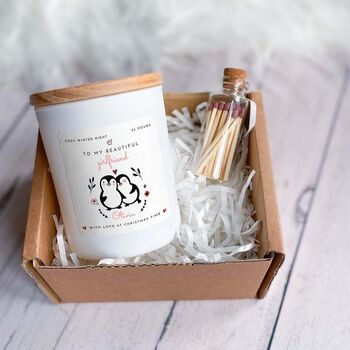 Personalised Candle For Girlfriend Xmas Christmas Gift, 2 of 5