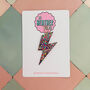 Rainbow Lightning Bolt Glitter Resin Christmas Decoration, thumbnail 1 of 4