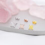 Sterling Silver Starburst Stud Earrings, thumbnail 7 of 12