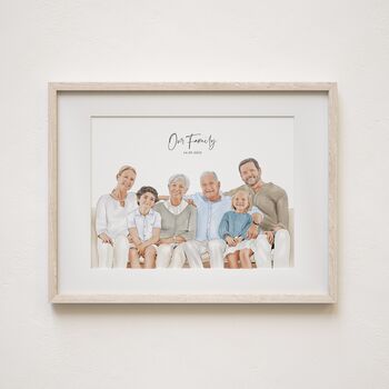 Personalised Grandmother Portrait, Hand Drawn From Photo, Custom Watercolour Artwork, Birthday Or Christmas Gift For Grandma Or Nana, 4 of 10