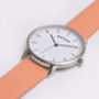 New Collection Silver Vegan Leather Watch, thumbnail 7 of 12