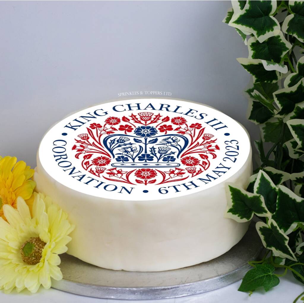King Charles Iii Coronation Icing Sheet 004 By Sprinkles and Toppers