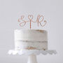 Initials Wedding Cake Topper, thumbnail 1 of 5