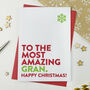 Most Amazing Nanna, Granny, Nan, Nanny Christmas Card, thumbnail 2 of 6