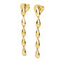 Tear Drop Earrings In Gold Plated, thumbnail 1 of 2