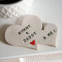 Heart Shaped Ceramic Family Fridge Magnet, thumbnail 1 of 5