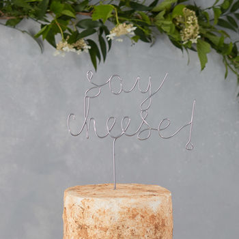 Say Cheese Wedding Cake Topper, 3 of 6