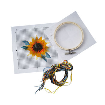 The Beekeeper Sunflower Design Cross Stitch Kit, 3 of 4