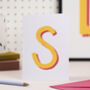 Colourful Initial Letter Card, thumbnail 10 of 10