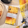 Yellow Ochre Pattern Tea Towel 'Nomad Texture', thumbnail 2 of 2