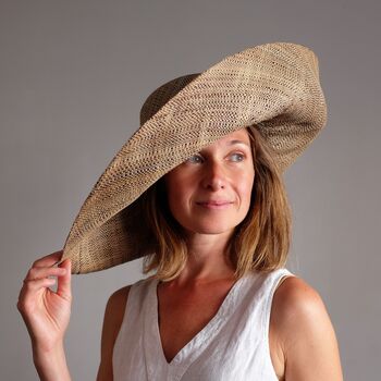 Large Brim Fold Up Straw Hat, 3 of 4