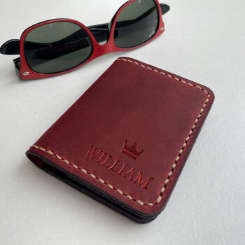 Personalised Sustainable Gift, Genuine Leather Wallet, 2 of 10