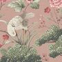 Crane Bird Vintage Pink Wallpaper, thumbnail 3 of 4