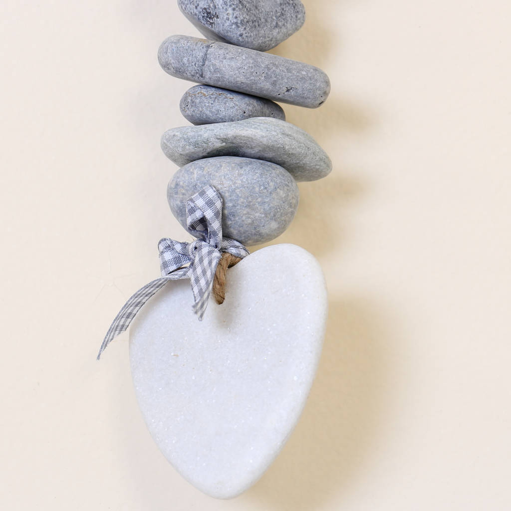 Polished Pebble Hanging Decoration By Dibor