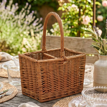 Wicker Double Bottle Wine Carrier, 4 of 4