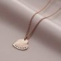 Personalised Hammered Heart Name Necklace, thumbnail 3 of 8