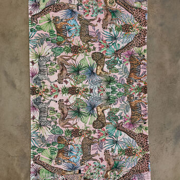 Luxury Mozambique Tropical Printed Fleece Soft Throw, 3 of 3