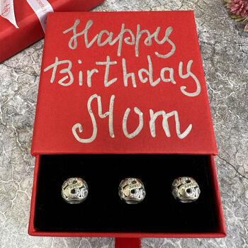 April Birthstone Charm Silver Bracelet Gift For Her, 5 of 7