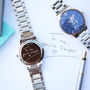 Men's Moonphase Watch With Your Own Handwriting, thumbnail 1 of 6