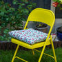 Bahar Floral Seatpads In Blue, thumbnail 1 of 3