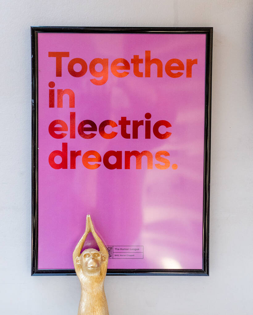 Lyric Print That Plays 'Together In Electric Dreams' By Say it with