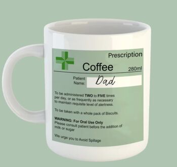 Personalised Prescription Coffee Tea Mug, 3 of 4