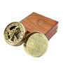Personalised Signature Sundial Compass With Wooden Box, thumbnail 4 of 12