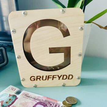 Letter Personalised Money Box, 2 of 9