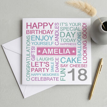 Personalised 18th Birthday Card, 3 of 5