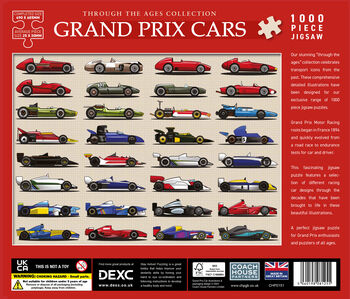 1000 Piece Iconic Grand Prix Racing Cars Puzzle, 2 of 4