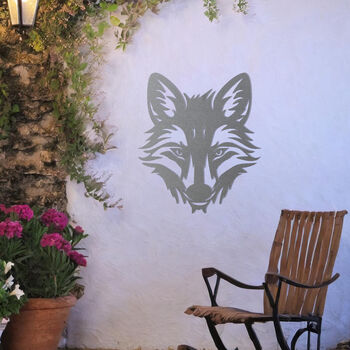 Fox Metal Wall Art Decor For Animal Lovers And Garden Gift, 7 of 10