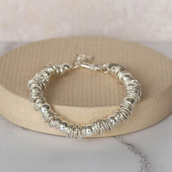 Sterling Silver Rings Bracelet, 2 of 6